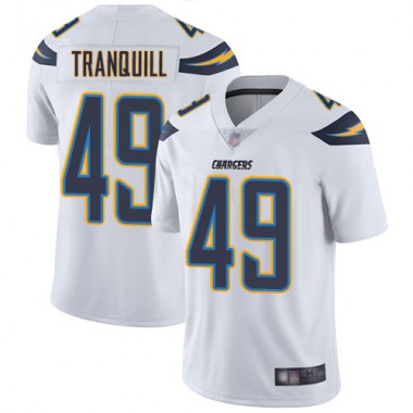 Los Angeles Chargers NFL Football Drue Tranquill White Jersey Youth Limited 49 Road Vapor Untouchable